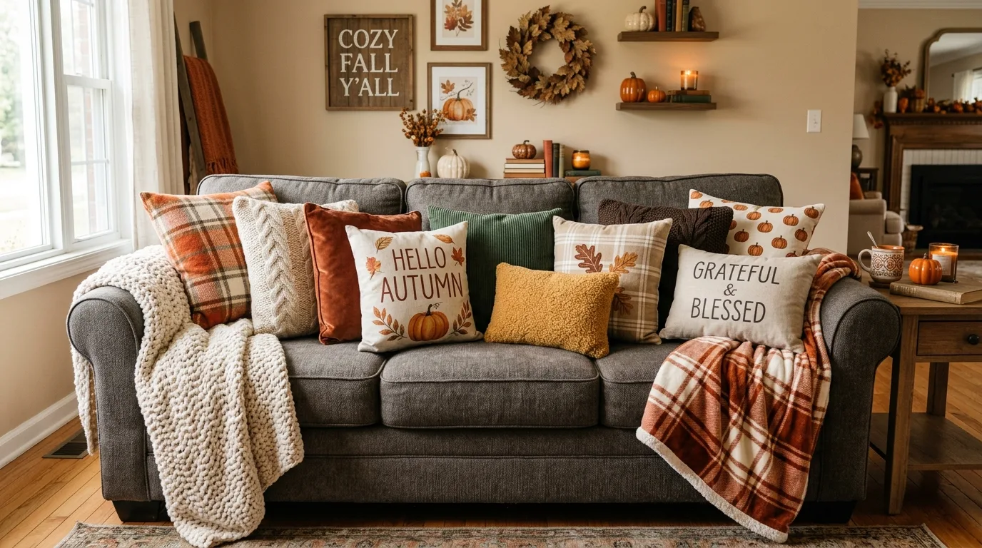 Mix and match budget Thanksgiving pillow covers